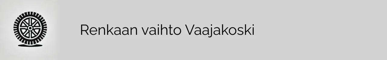 Renkaan vaihto Vaajakoski